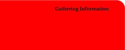 Gathering Information segment of research process