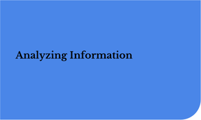 Analyzing Information segment of research process